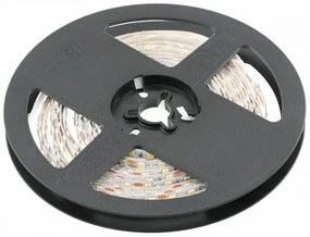 LED szalag 3014, 1200 LED/5 fm, semleges fehér, 15W/fm, 60W/5fm , 10mm , 5fm/tekercs, 12V, IP20, 1300lm/m