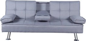 Kinyitható kanapé, szürke, GOLDIA NEW