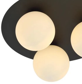 Mennyezeti lámpa SOLAR 3xE14/10W/230V fekete/fehér