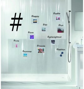 Zuhanyfüggöny 180x200 cm Hashtag – Spirella