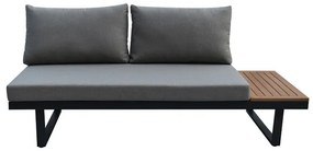 Kerti Garnitúra, Alumínium + Polywood, Szürke. AZS-G1924 GREY