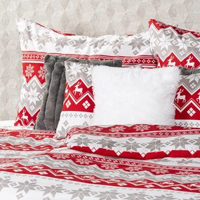 4Home Red Nordic pamut ágyneműhuzat, 140 x 200 cm, 70 x 90 cm