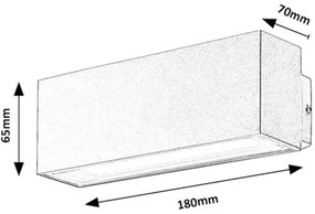 Rabalux 77076 - LED Kültéri fali lámpa MATARO LED/10W/230V IP54 fehér