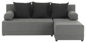 Sarokkanapé Mexx (szürke + fekete). 808325