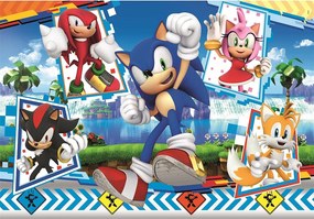 Sonic a sündisznó Green Hill 24 db-os maxi puzzle Clementoni
