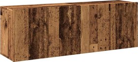 vidaXL 2 db antik fa színű falra szerelhető TV-szekrény 60 x 30 x 41cm