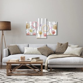 Absztrakt pitypangos kép (90x60 cm)