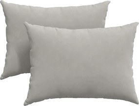 vidaXL Kanapé párnák 2 pcs Világosszürke 70 x 50 cm szövet