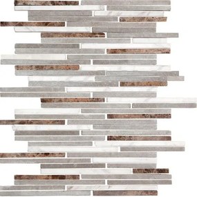 Kőmozaik Premium Mosaic Stone szürke 25x30 cm matt STMOS7140MIX1