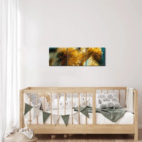 Kép - Csókolózó angyalok (órával) (90x30 cm)