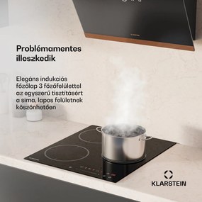 Klarstein Delicatessa Indukciós főzőlap, 45 cm, 6600 W, 3 főzőlap