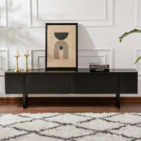TV asztal Serenity Wood Fekete