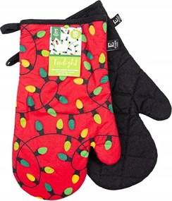 Konyhai kesztyű karácsonyi mintával, Fények