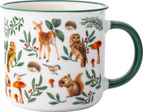 Porcelán kávéscsésze Őszi teák 400ml Erdei állatok