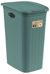 STEFANPLAST Elegance szennyestartó kosár 36 L, zöld-szürke