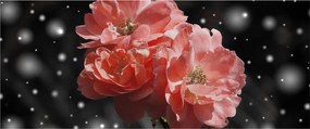Rózsaszín virág képe (120x50 cm)