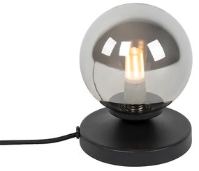 Modern asztali lámpa fekete füstüveggel - Athén
