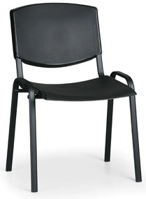 Design konferencia szék - fekete lábak, fekete