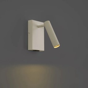 Modern bézs színű állítható fali lámpa USB-C csatlakozóval - Croft