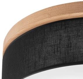 Brilagi - LED mennyezeti lámpa BELLADONNA 3xE27/15W/230V átm. 50 cm fekete/tölgy