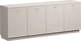Lorini négyajtós komód 200 cm - kasmír / arany T-bar fogantyúk
