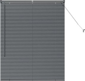 vidaXL Zsalugáter Redőnyök Sötétszürke 130 x 105 cm Alumínium