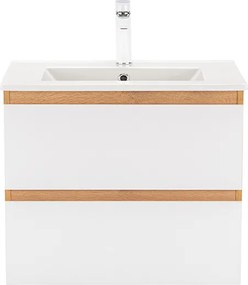 Vario Forte 60 alsó szekrény mosdóval tölgy-fehér