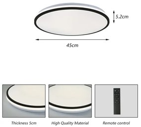 Brilagi - LED Dimmelhető lámpa SMART LED/36W/230V átm. 45 cm Wi-Fi Tuya + távirányító