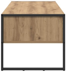 vidaXL Dohányzóasztal fiókkal Művészi tölgy 100 x 46 x 40 cm Faanyag