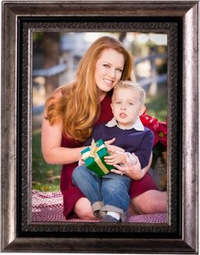 Képkeret 13x18 szürke silver széles keret szilárd