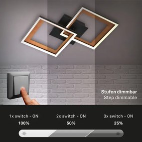 Brilo - LED Dimmelhető felületre szerelhető csillár FRAME 2xLED/11W/230V
