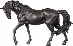 Ló Figura Ló Nagy 67cm dekoratív fekete ajándék dekoráció