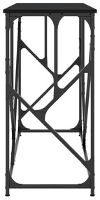 fekete szerelt fa tálalóasztal 100x40x80 cm