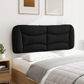 fekete szövet fejtámla párna 140 cm