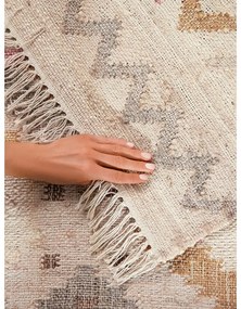 Krémszínű kézi szövésű juta szőnyeg 120x170 cm Roya Imani – Elle Decoration