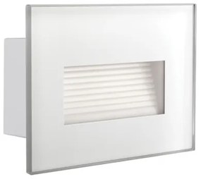 Kültéri Falba Építhető Lámpa Fehér GLASI LED KANLUX-33690