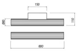 Redo 01-2591 - RIGAL fürdőszobai tükörvilágítás, LED, 12W/230V, IP44, króm/fehér