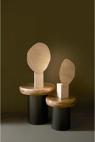 Bézs fém asztali lámpa fém búrával (magasság 46 cm) Neev – Bizzotto