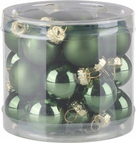 FelakaszthatĂł karĂĄcsonyfadĂsz zöld szĂnben 2,5cm 24 db ĂŒveg