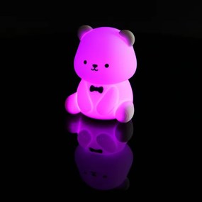 Globo 2870 - TEDDY LED RGBW, fényerőszabályozható, újratölthető gyerek éjjeli lámpa, 1 W LED, 5 V, 1200 mAh, mackó alakú