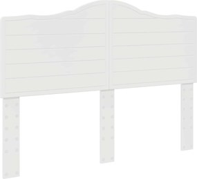 vidaXL Fejtámla Fényes Fehér 150 cm Faanyag