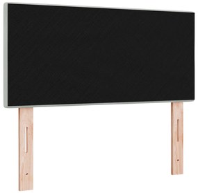 LED Fejtámla Gombos Foltos Világosszürke 80 cm Bársony