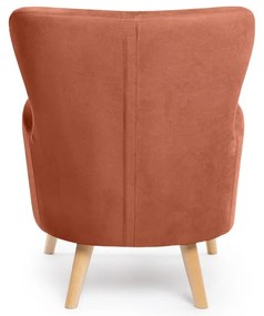 Téglavörös füles fotel Noemye – Bonami Selection