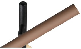 Fekete LED állólámpa fém búrával (magasság 150 cm) Fiato – Trio