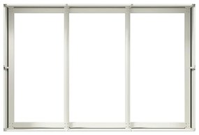 vidaXL növénytartó Fehér 120x80x40 cm Acél