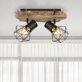 Globo 54017W-2 - PRISKA 2xE27/60W/230V spotlámpa