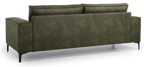 Zöld bőrutánzat kanapé 224 cm Copenhagen – Scandic