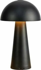 Markslöjd Fungi Led Éjszakai Asztali Lámpa 1x1,5 W 3000K Fekete 26,5cm