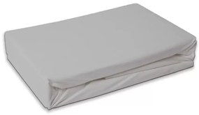 Szürke Light Grey frottír gumis lepedő 60x120 cm