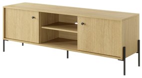 LANDY 2 TV asztal, 153,1x53,4x39,5, tölgy scandi